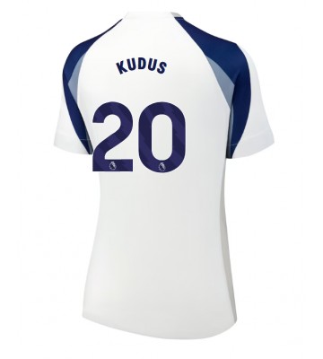 Tottenham Hotspur Mohammed Kudus #20 Replik Heimtrikot Damen 2025-26 Kurzarm